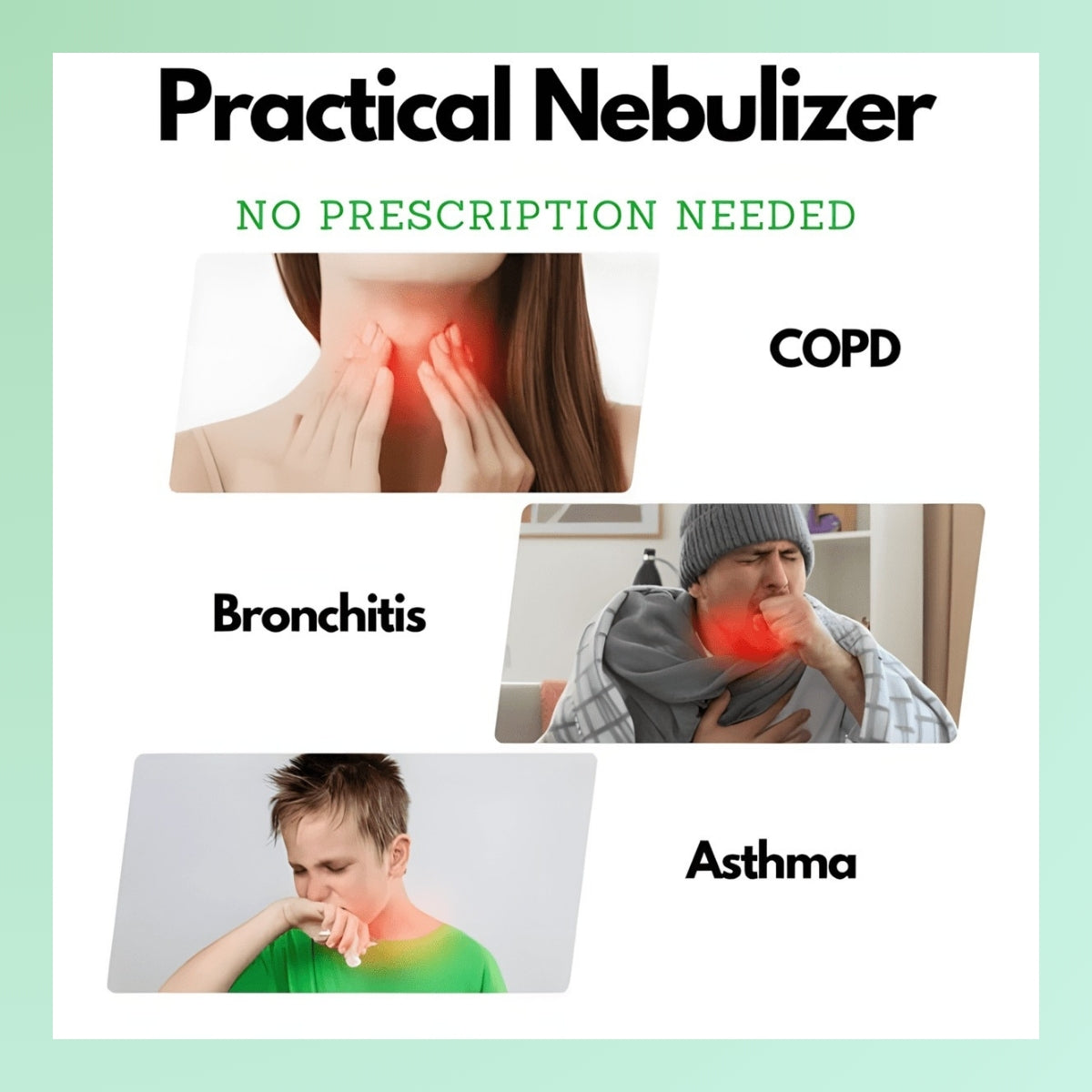 Norvo | Nebulizer for Astma Lindring | Kompakt Håndholdt Inhalator for Hjem & Reiser