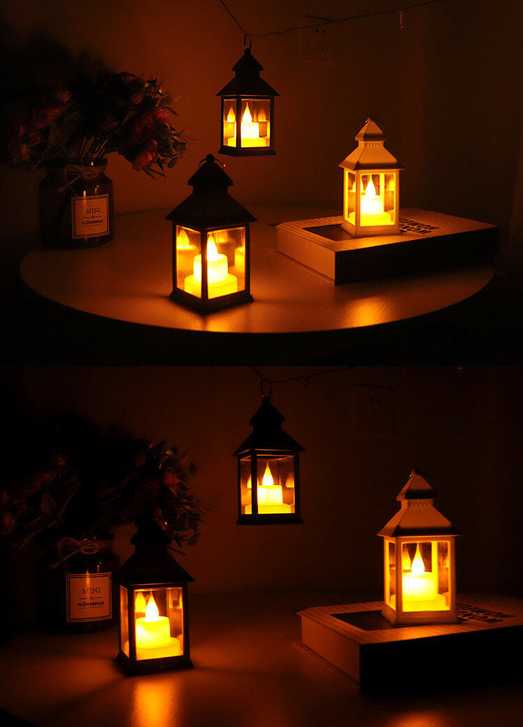Norvo | Halloween Horror Flame Lantern LED Bordhengende Dekorasjoner Lampe