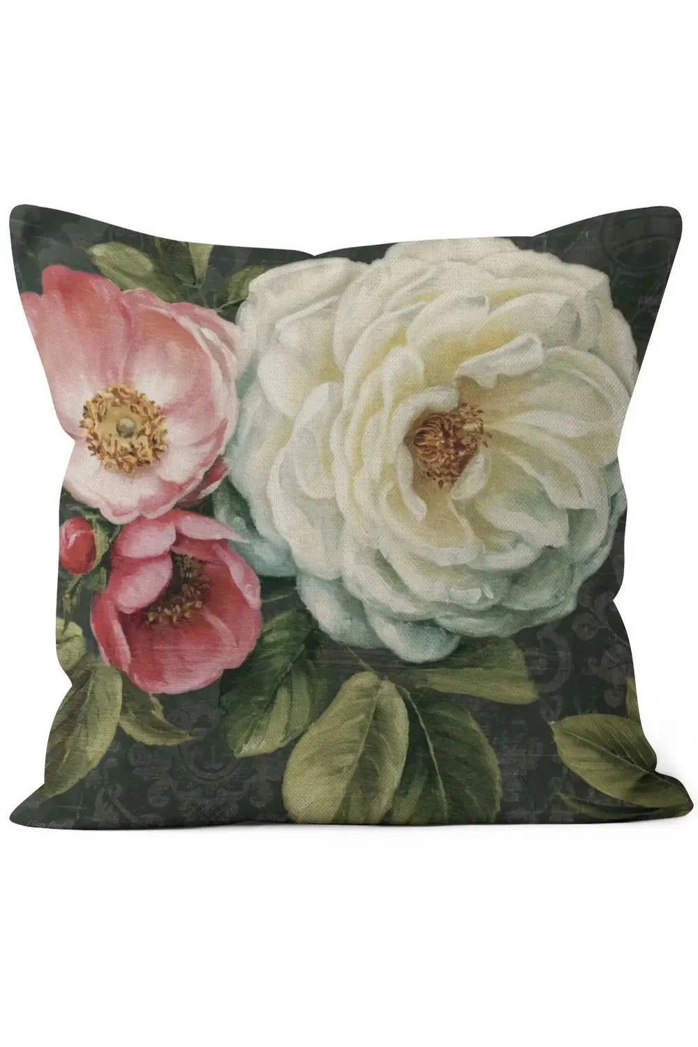 Rosa Blomst Dekor Putetrekk