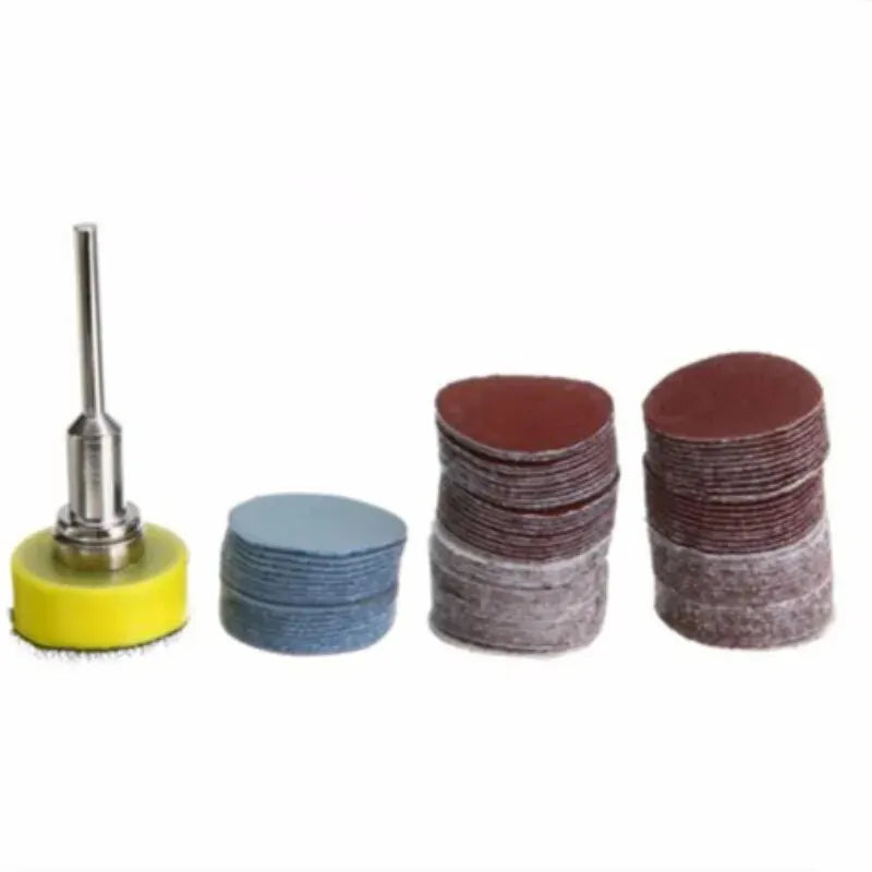 Norvo | ITLY 1 tomme 100 stk sandpapirsett: Slipeskive sandpapir for Dremel verktøy - Slipematter inkludert
