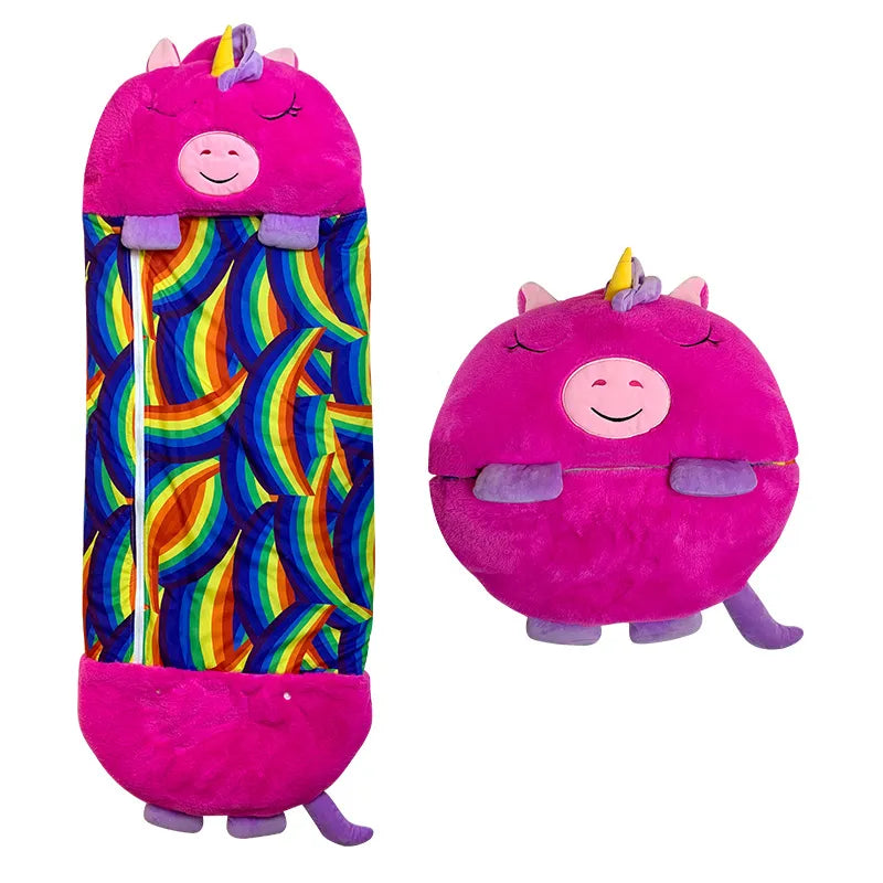 Plush leketøy og sovepose i ett for varme, trygge netter
