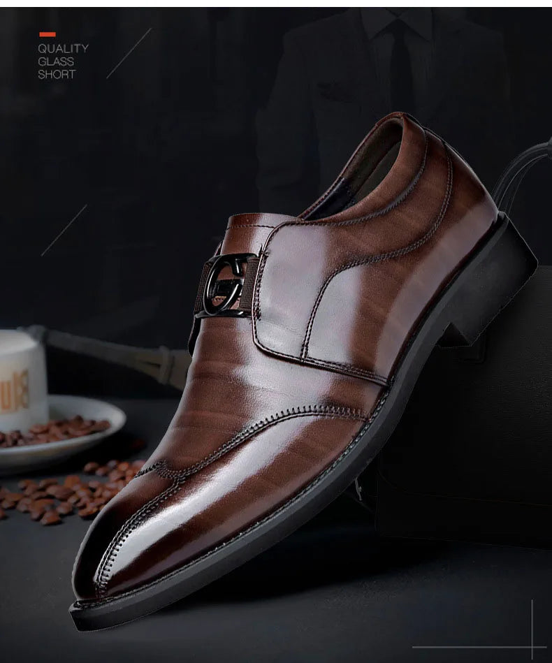 Norvo | Herres Lærersko Stilige Herresko Spiss Oxford Bryllup Lærers Herredressko Gentleman Kontorsko