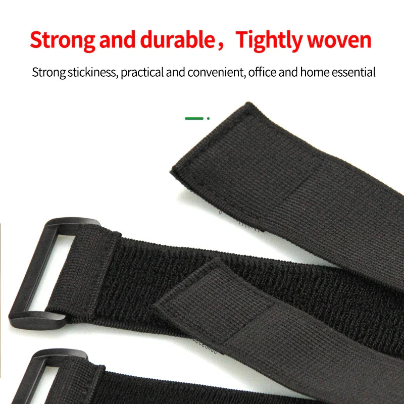 Norvo | Justerbart elastisk reversibel spenne nylon magic band - borrelås kabelbinder, borrelås bånd, klebende festebånd (2/5 STYKKER)