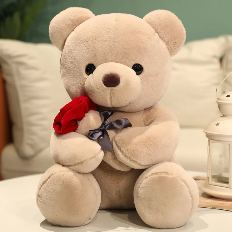 Fortryllende Rose Teddy Bear – En plysj gave av kjærlighet og komfort – Gave til Valentinsdag