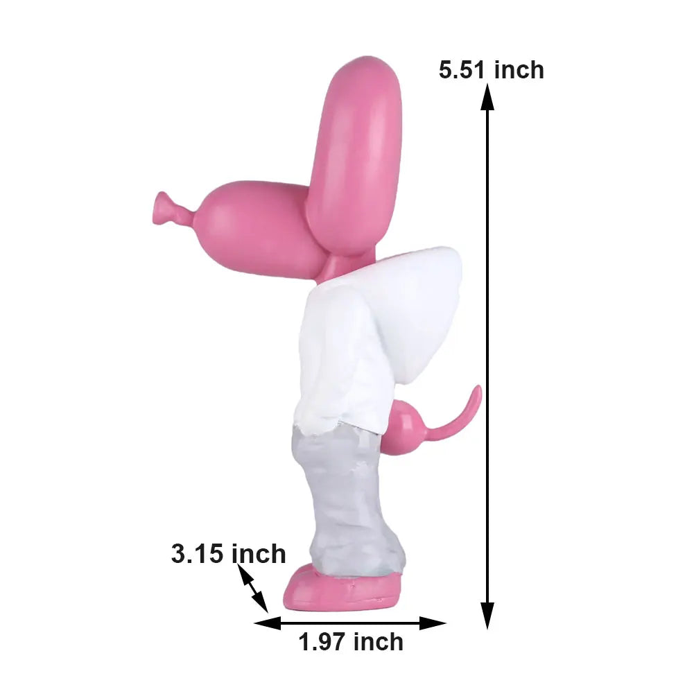 Norvo Ballon Hund Statue Harz Skulptur Hjem Decor Moderne Nordic Hjem Dekorasjon Tilbehør for Stue Dyr Figurer