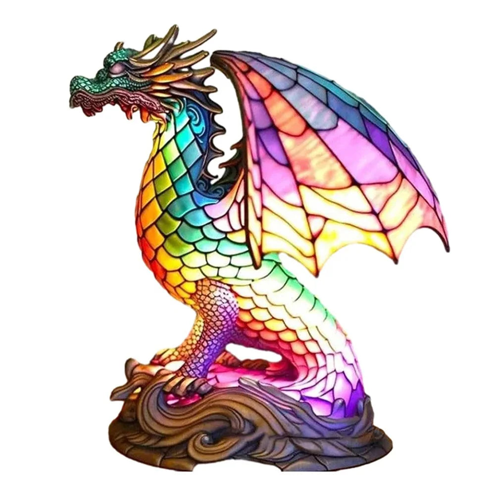 LumiFaune - 3D Lampe i Glass Dyre Dekorativ