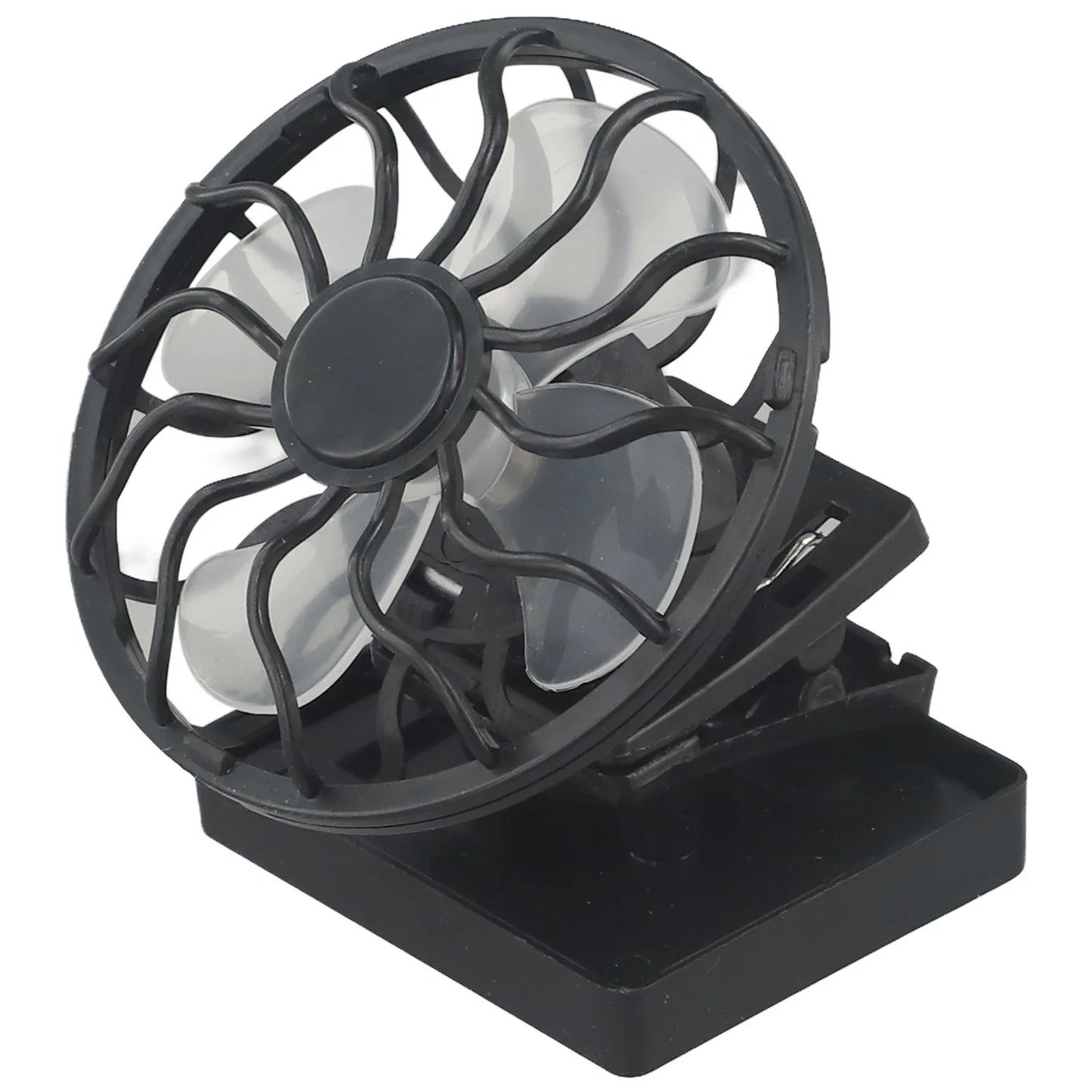 Norvo | Solar-Ventilator SunBreeze ClipFan | Mini-Clip Vifte med Solpanel | For Utendørsaktiviteter, Reiser & Sport | Håndfri Kjøling