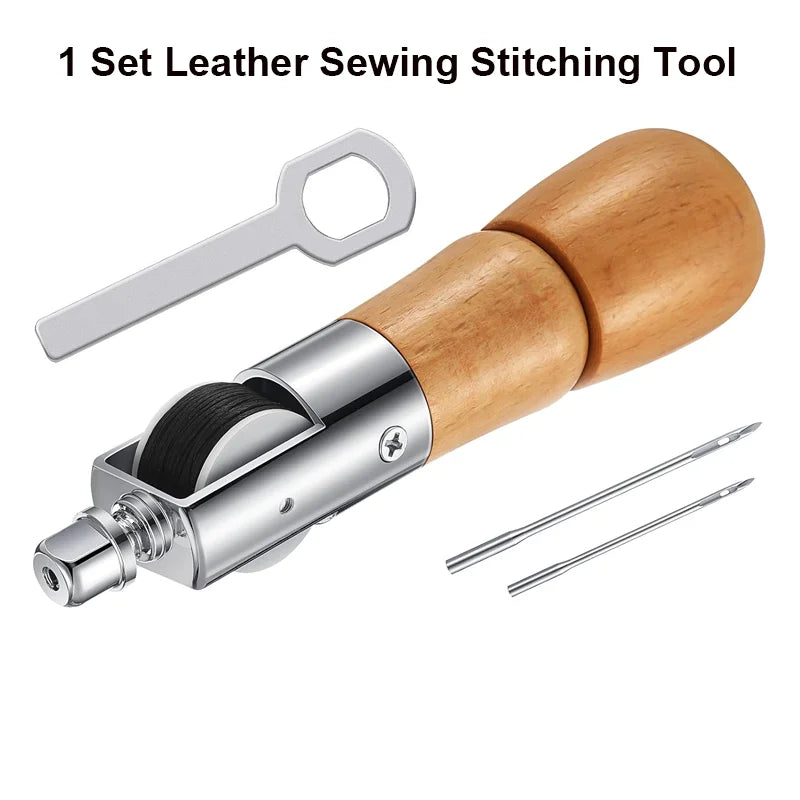 Norvo | Læder Sy Kit | Håndsyers Maskin & Tilbehør | Vokset Tråd & Værktøj | For Læder Håndværk & Reparer