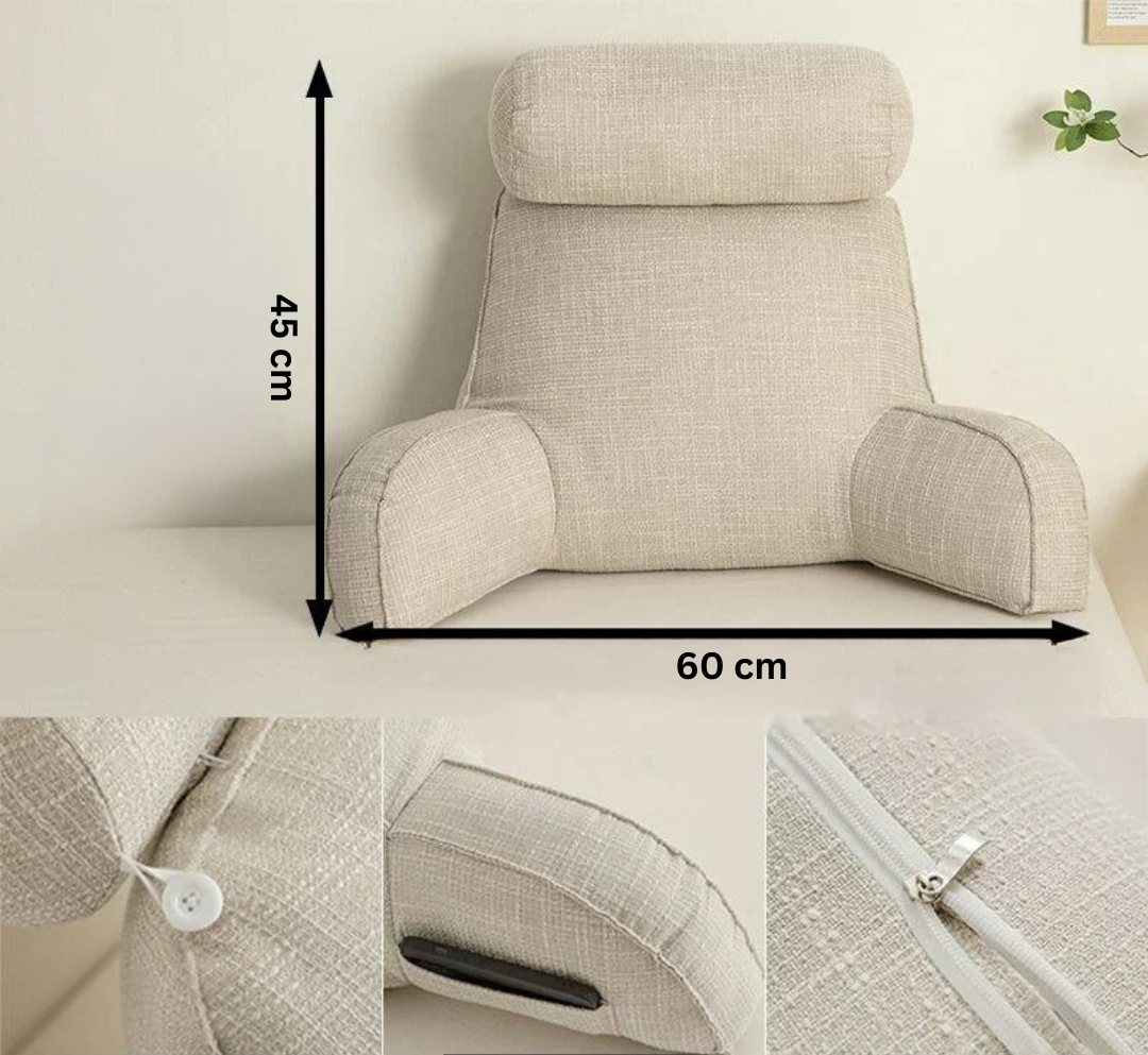 Norvo - Ergonomisk lumbalpute med armlener og nakkestøtte