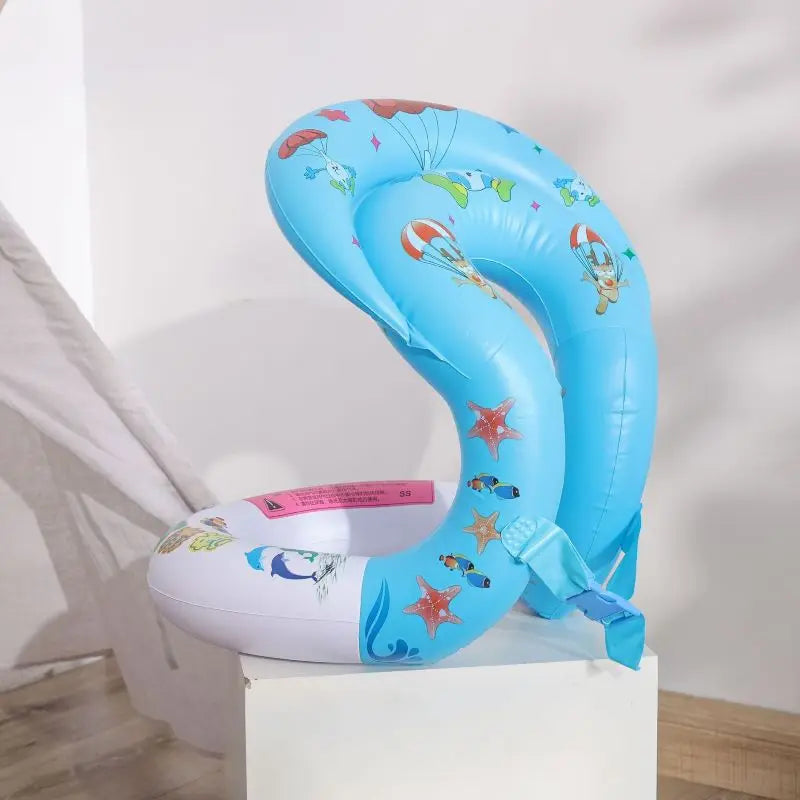 Norvo | ROOXIN Baby Schwimvest - Oppblåsbar barne svømmebøye, svømmerør for barn, bassengflytekrans, vannlek leketøy