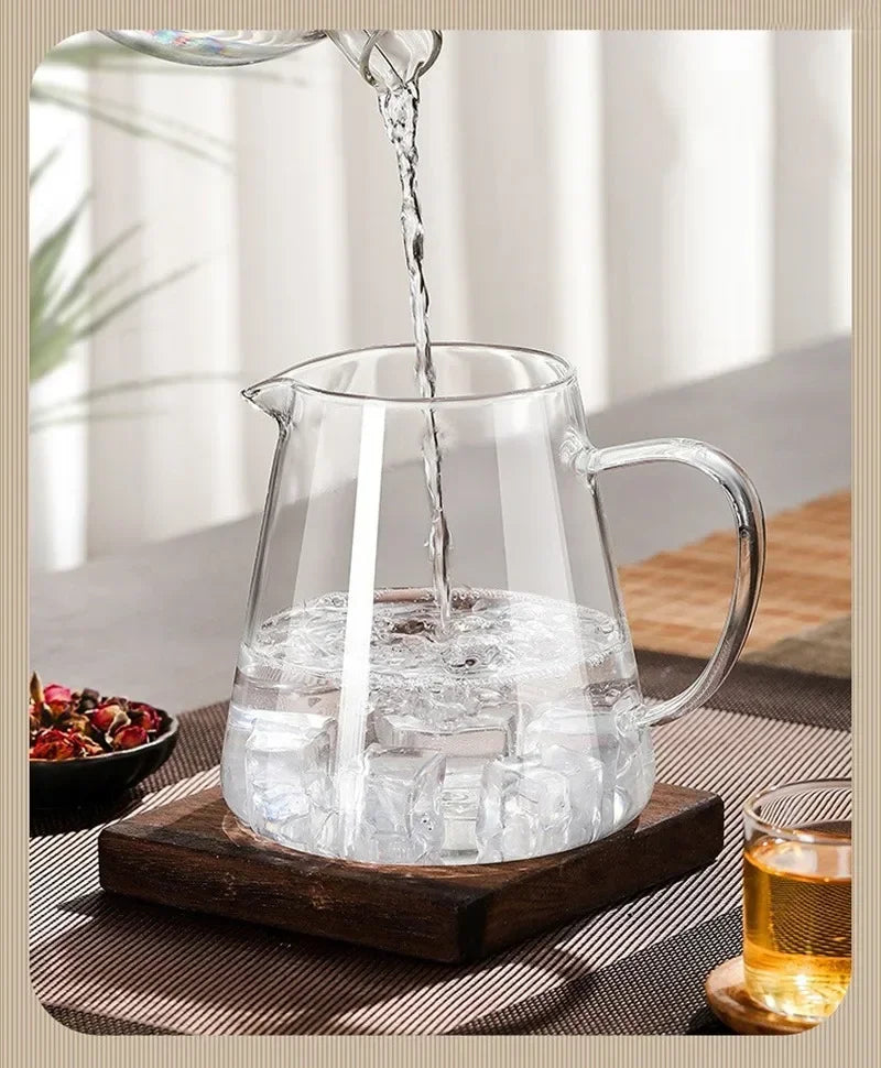Norvo | 450ml-950ml Varmeresistente Glass Tekanne – Rustfritt Stål Te-sil, Blomstekanne for Kung Fu Te-servise, Puer- og Oolong-te