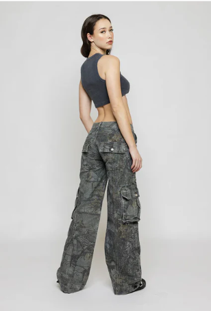 Norvo | Lave cargo bukser brun camo