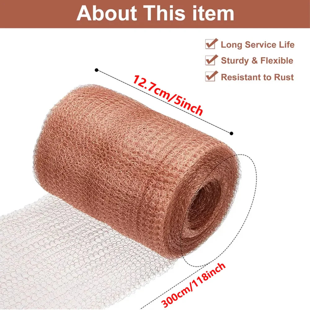 Norvo | Snailgard Kobber Sneglegjerde Nett Tape | Beskyttelse mot Snegler i Bedet & Hage | Ulike Lengder | Rusterfritt & Værbestandig