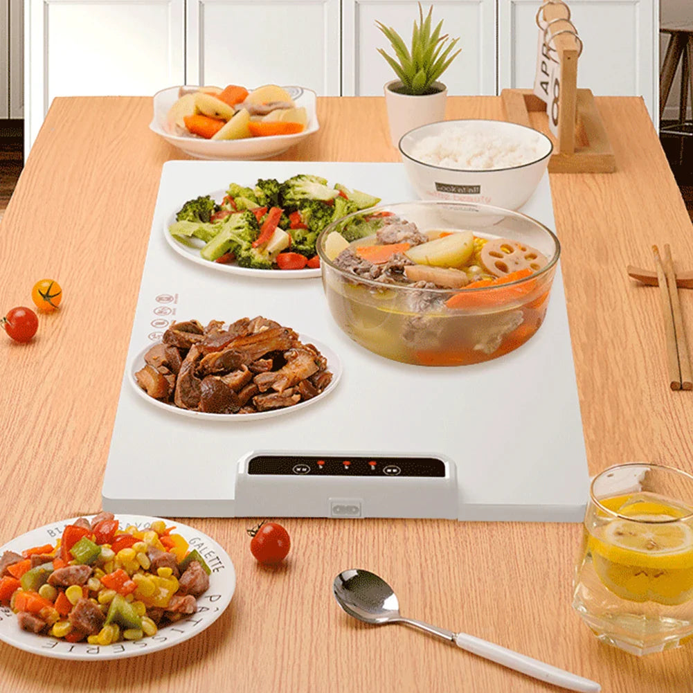 Norvo | Elektrisk Varmholdingsplate – Justerbar Temperatur Smart Silikon Varmeplate for Fester og Familiebegivenheter