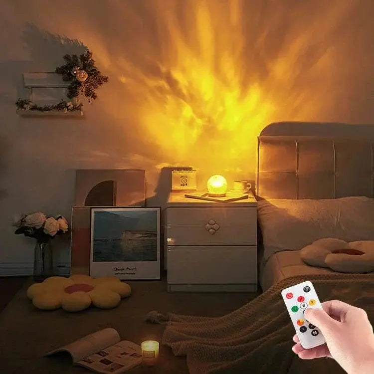 LumiAqua – Lampe Prosjektor av Avslappende Vannbølger