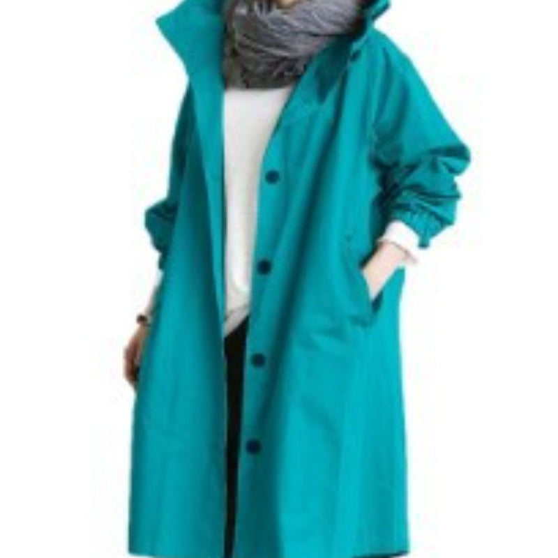 Norvo | Vanntett og vindtett trenchcoat for damer med hette