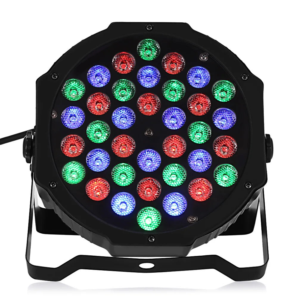 Norvo | 36W RGB LED Scenelys - Profesjonell DMX512 Stemmekontroll Disco Lys for KTV Bar Fest DJ, dekorativ effektprojeksjon