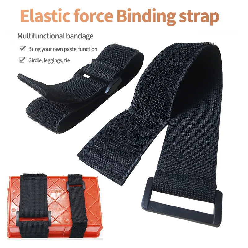 Norvo | Justerbart elastisk reversibel spenne nylon magic band - borrelås kabelbinder, borrelås bånd, klebende festebånd (2/5 STYKKER)