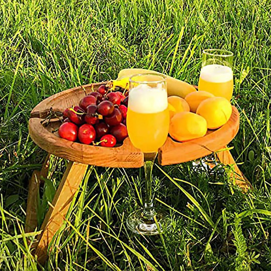 CheeseBoard Delights – Stilig Tre Piknik Tilbehør