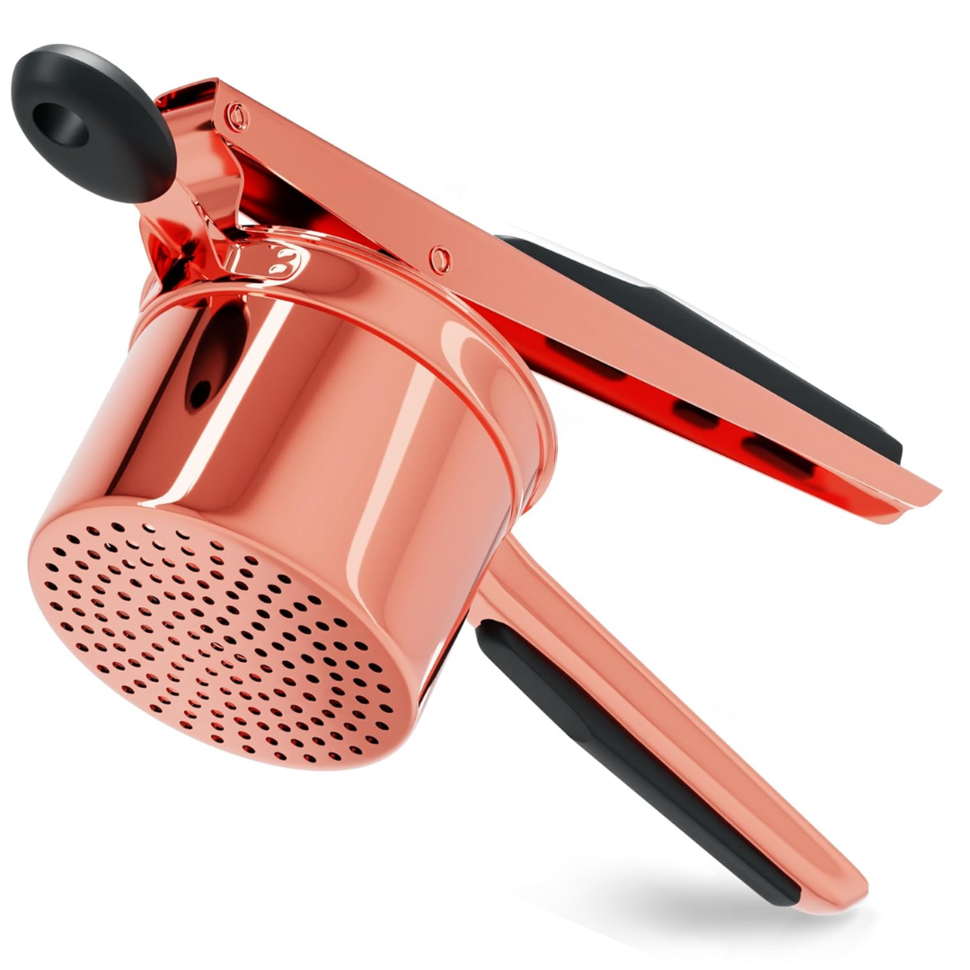 Norvo | PureMasher Pro Rustfritt Stål Potetmoser 15oz | Ekstra Stor Kapasitet | For Potetmos, Grønnsaker & Frukt | Klumpfri & Holdbar