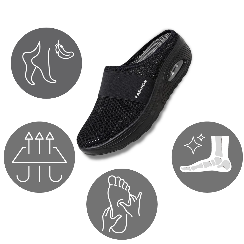 Diabetiske slip-on-sko med luftpute
