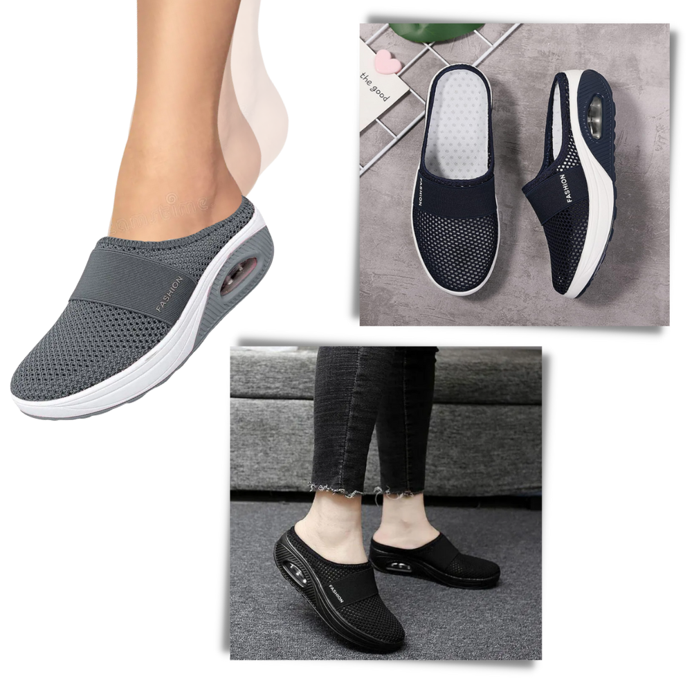 Diabetiske slip-on-sko med luftpute