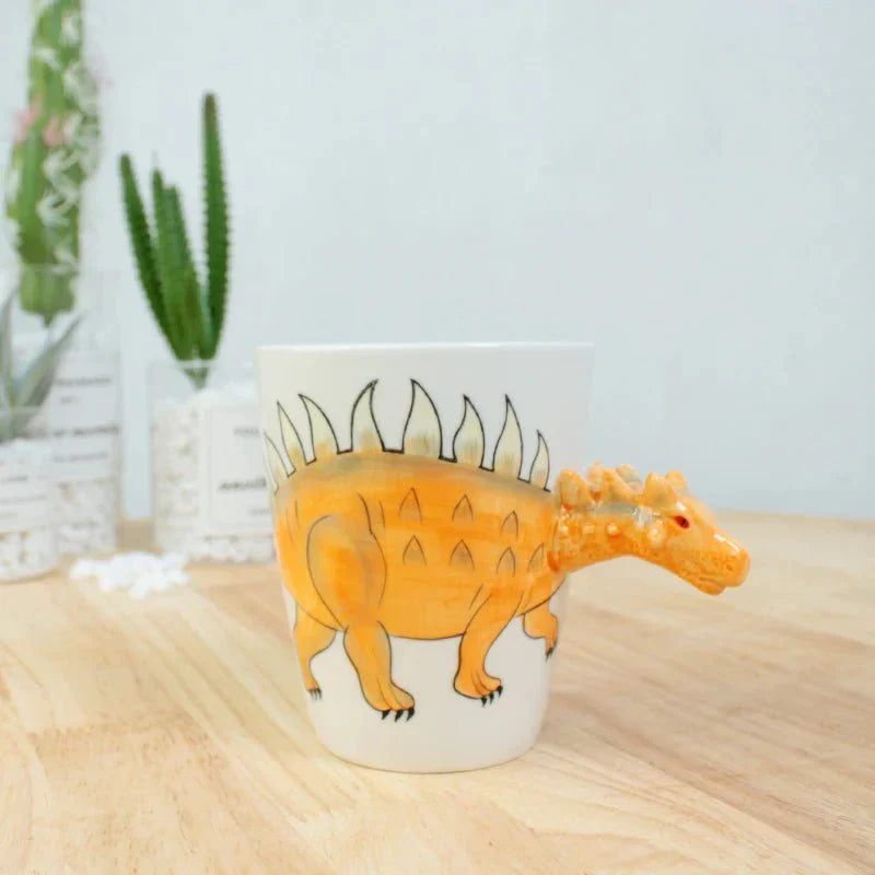 Kaffe kopp formet som dyr og dinosaur