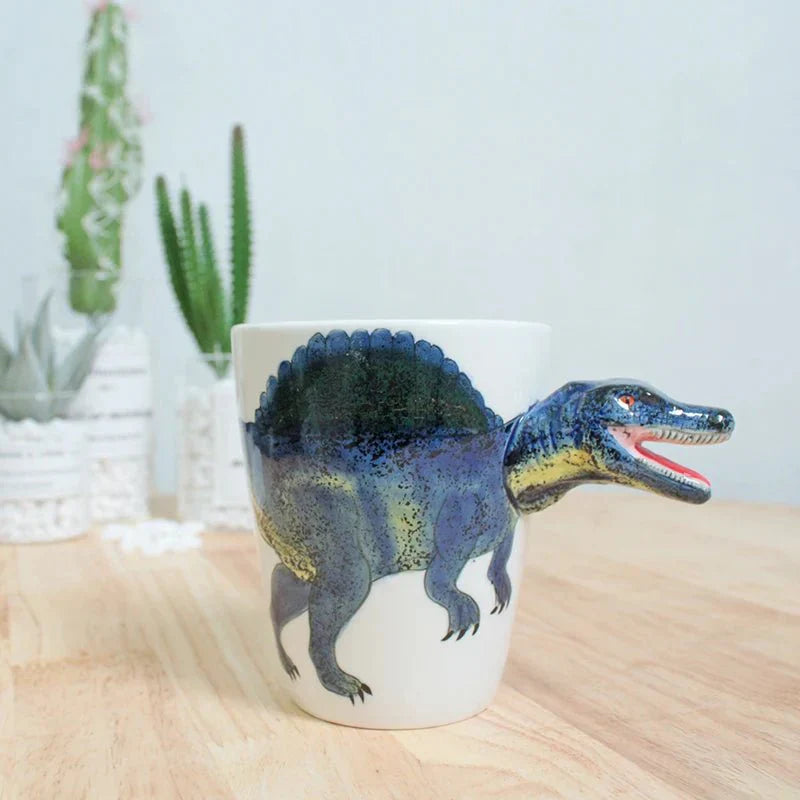 Kaffe kopp formet som dyr og dinosaur