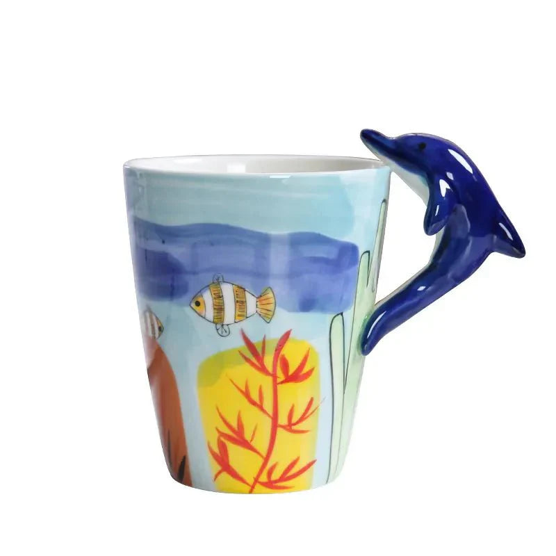 Kaffe kopp formet som dyr og dinosaur