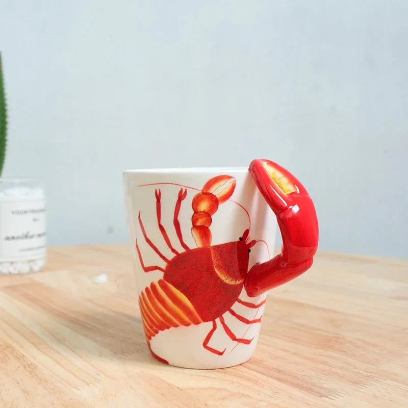Kaffe kopp formet som dyr og dinosaur
