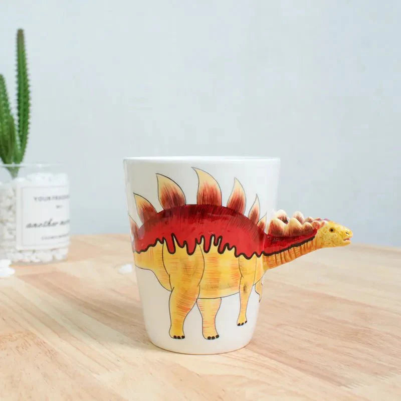 Kaffe kopp formet som dyr og dinosaur
