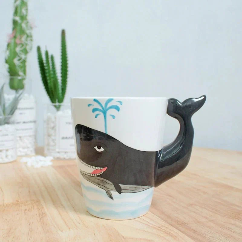 Kaffe kopp formet som dyr og dinosaur