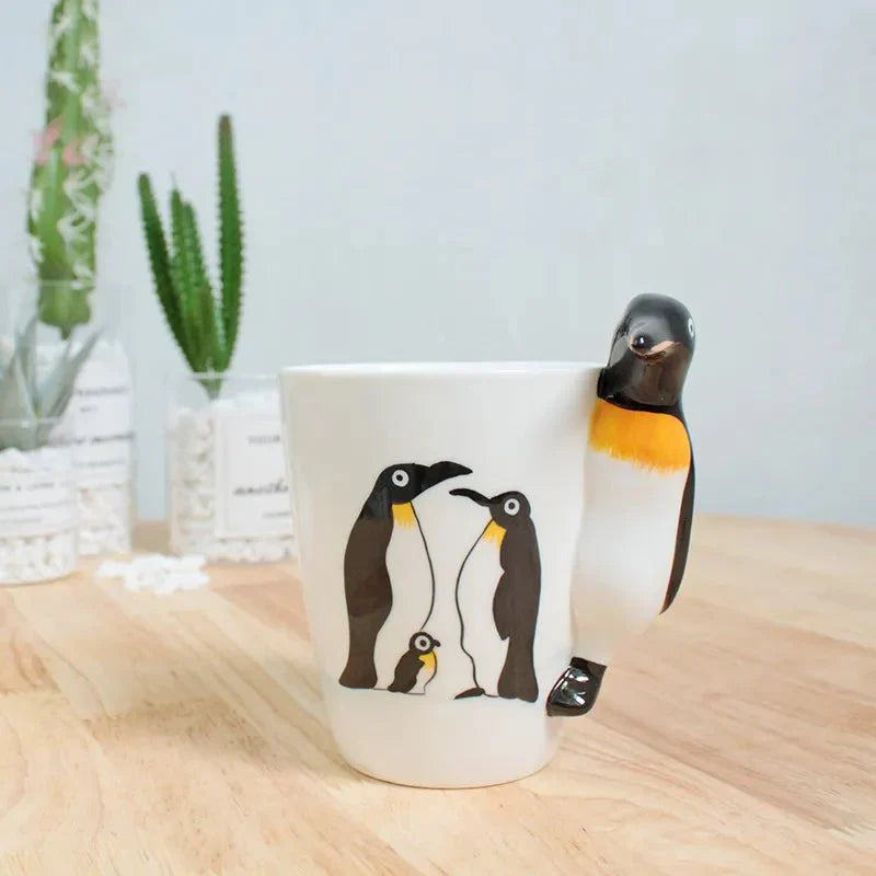 Kaffe kopp formet som dyr og dinosaur