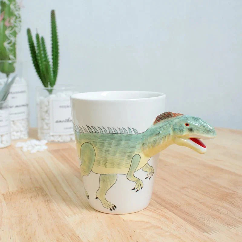 Kaffe kopp formet som dyr og dinosaur