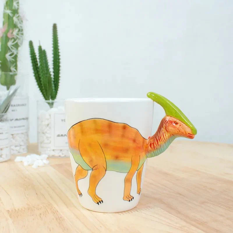 Kaffe kopp formet som dyr og dinosaur