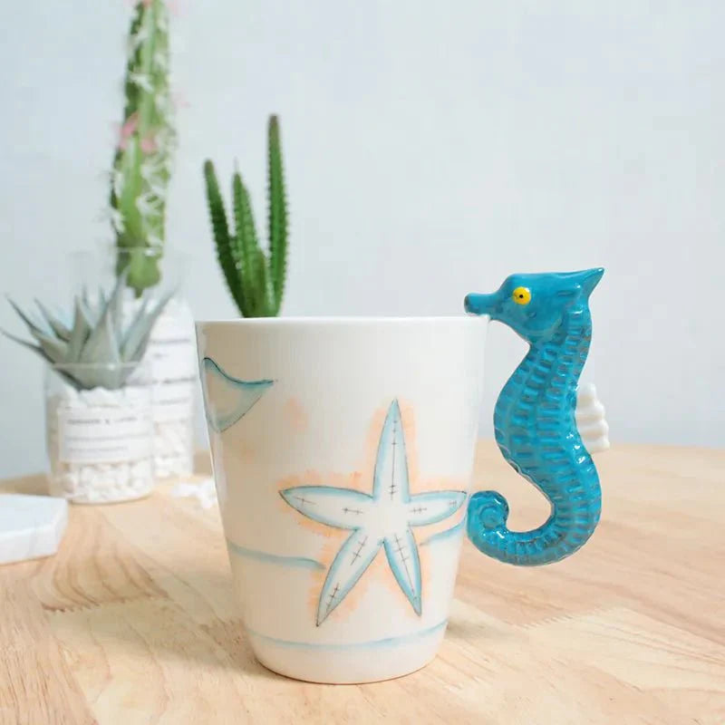 Kaffe kopp formet som dyr og dinosaur