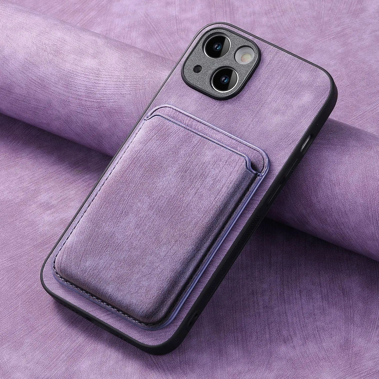 Norvo | Magsafe iPhone-deksel Magnetisk lær kortholder