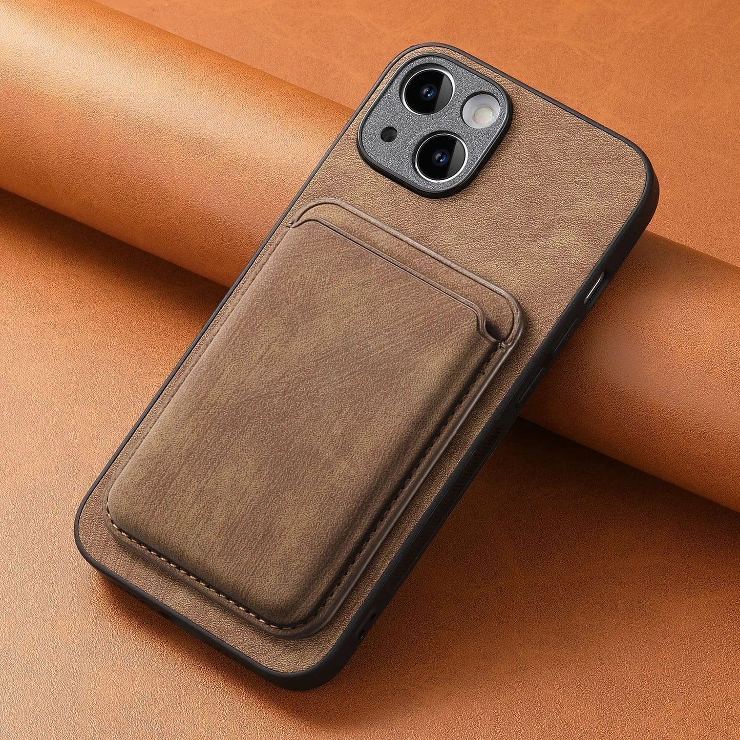 Norvo | Magsafe iPhone-deksel Magnetisk lær kortholder