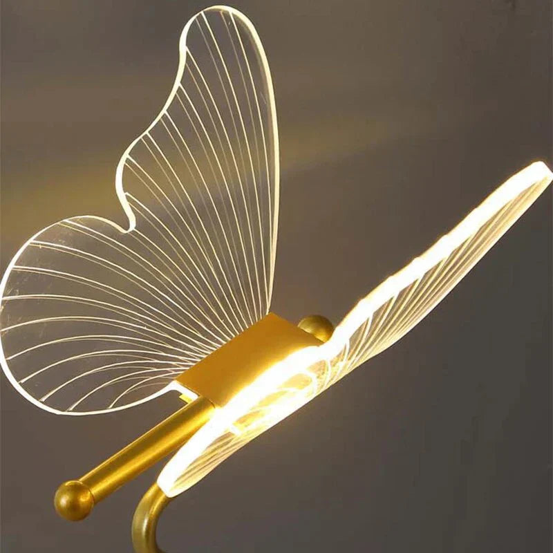 ButterflyLuxe - Elegant LED Bordlampe i Sommerfugl Design