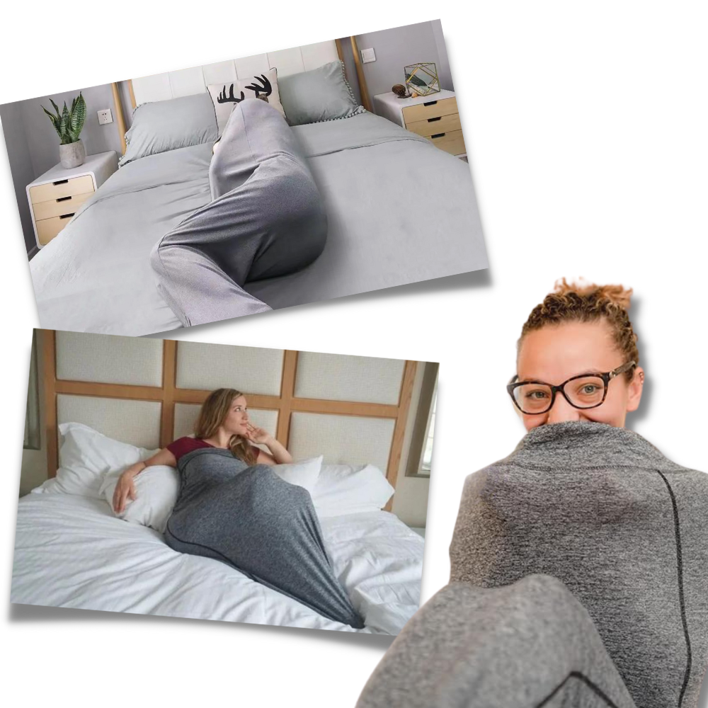 Bærbart teppe med hette