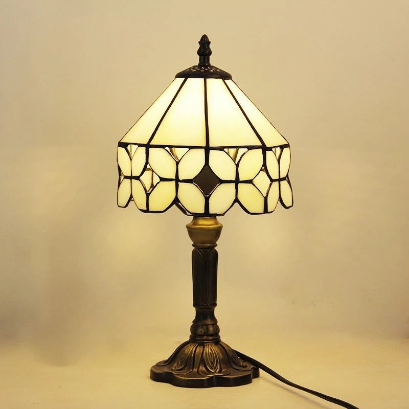 Norvo | Bordlampe Led Barokk Retro E27 - Vintage Tiffany-Glass
