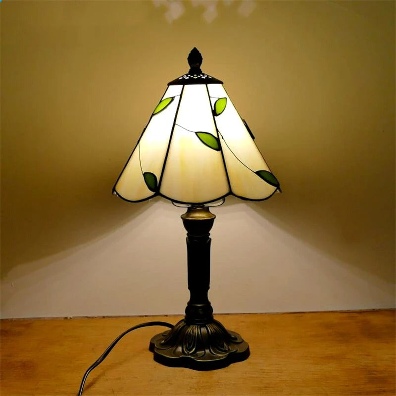 Norvo | Bordlampe Led Barokk Retro E27 - Vintage Tiffany-Glass