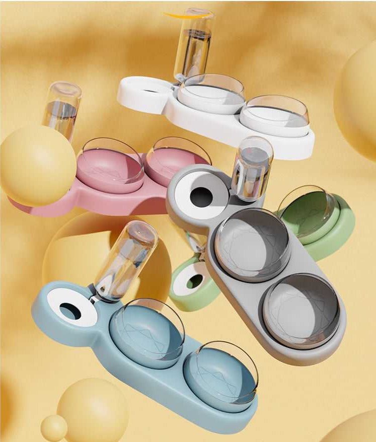 Norvo | Minimalist Twin-Bowl Kattematfordeler