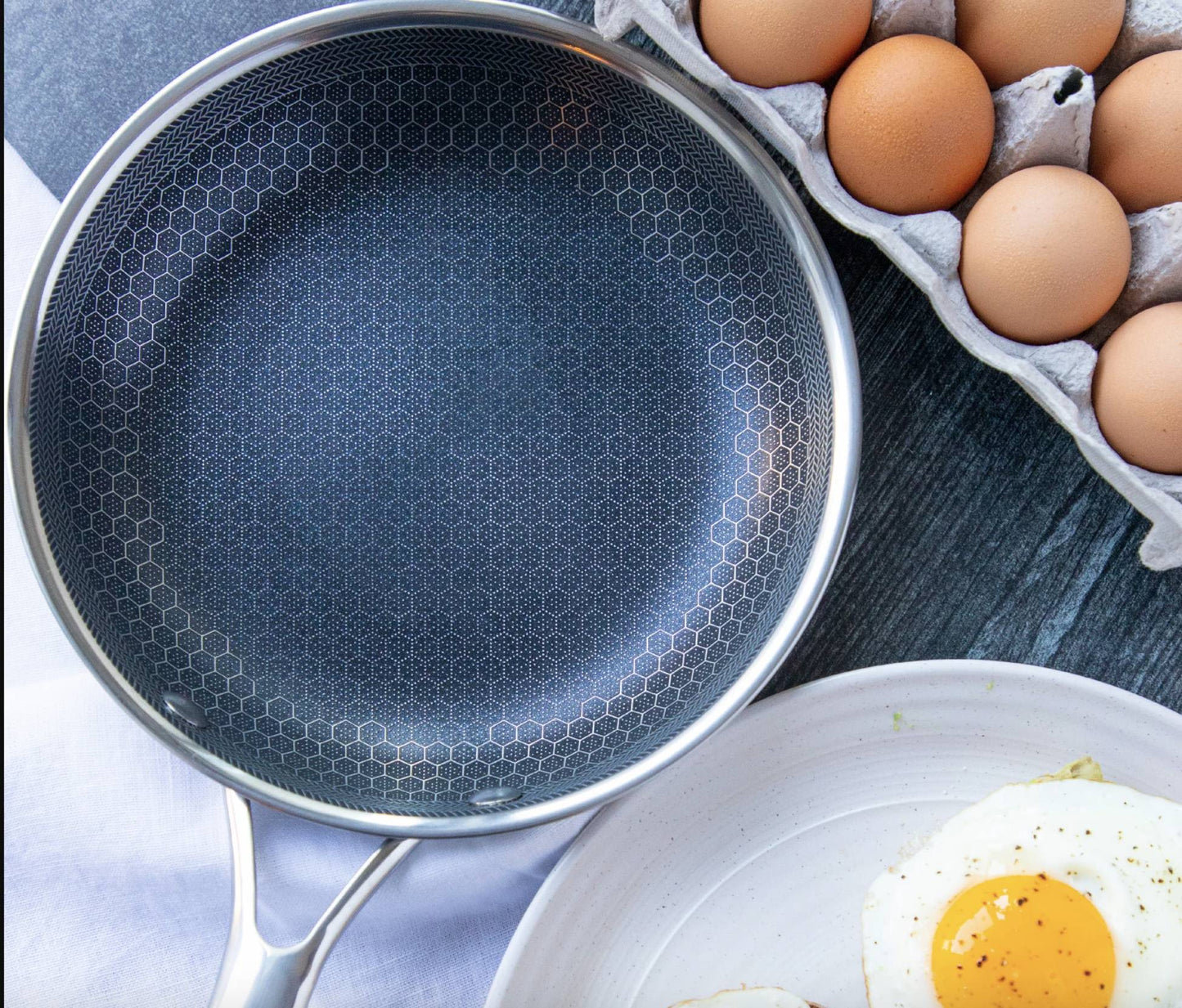 Norvo | Sandsberg Stekepanne med Pixel Teknologi | Høy- kvalitet Non-Stick Belegg | Perfekt for Jevn Steking | Solid Design