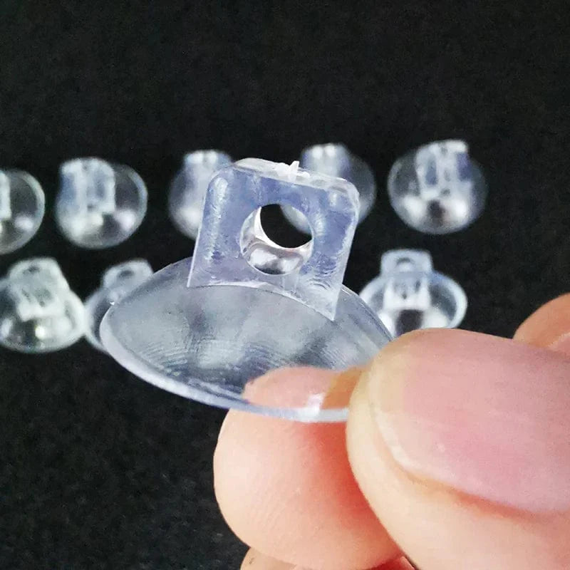 Norvo | 10Stykke svarte akvarium sugekoppholdere for luftslange for fisketankpumpe oksygen luftslange feste klips tilbehør for akvarium