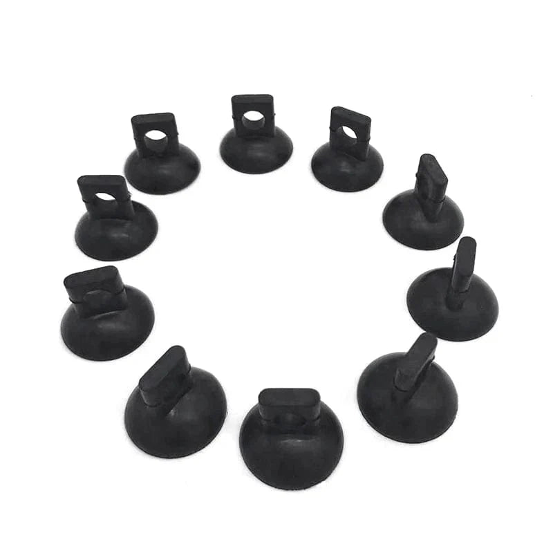 Norvo | 10Stykke svarte akvarium sugekoppholdere for luftslange for fisketankpumpe oksygen luftslange feste klips tilbehør for akvarium