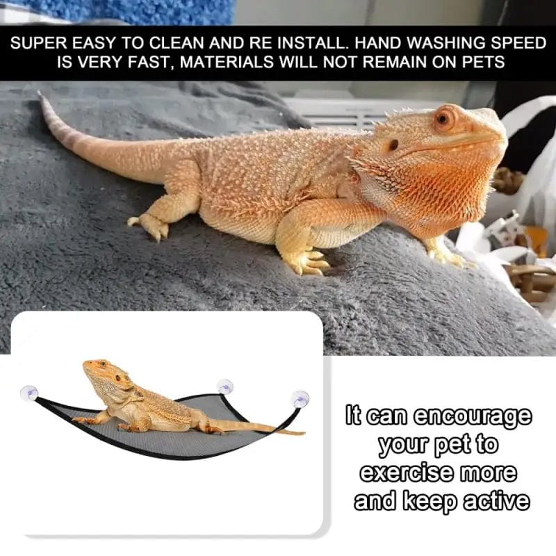 Norvo | 2 Pack Bartagame Hengekøye Echsen-Lounger Stige Hengekøye Tilbehør Reptilhabitat Terrariedekorasjon For Be