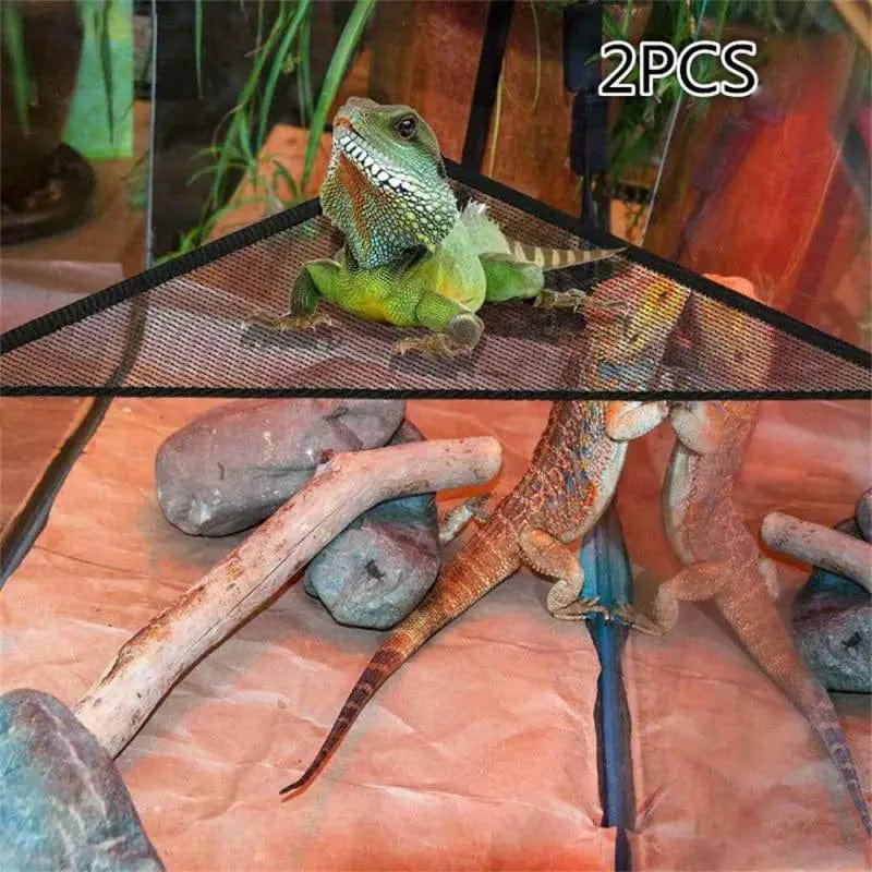 Norvo | 2 Pack Bartagame Hengekøye Echsen-Lounger Stige Hengekøye Tilbehør Reptilhabitat Terrariedekorasjon For Be
