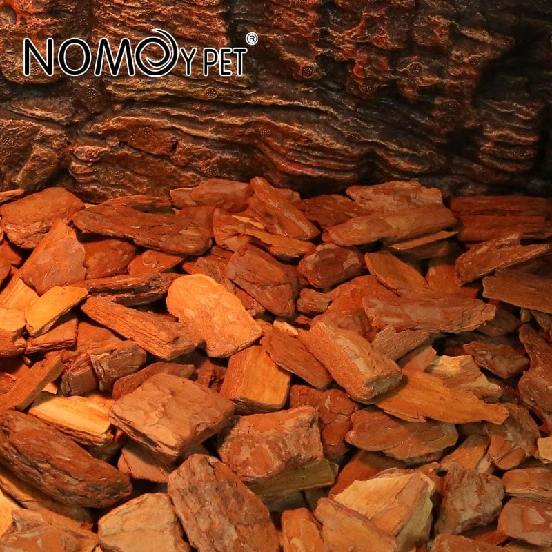 Norvo | 250g/650g Reptil Øgle Skilpadde Slange Tilbehør Strømateriale Furutre Bark Granulat