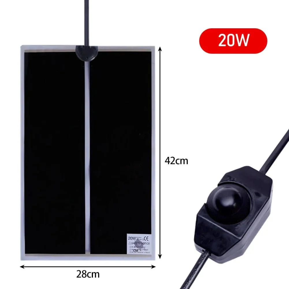 Norvo | 5-35W Terrarium Reptilvarme matte Klatre Kjæledyr Varmeputer Justerbar Temperaturregulator Matter Reptiltilbehør EU